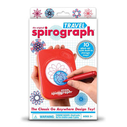 SPIROGRAPH TRAVEL 10PCS/SET WITH BUILT-IN TRAY