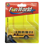 BUS SCHOOL YELLOW PULL BACK 1:64