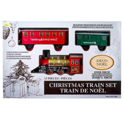 TRAIN PLAY SET CHRISTMAS 13PCS/SET