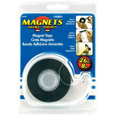 MAGNET TAPE FLEXIBLE 75INX26FT WITH DISPENSER