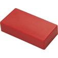 MAGNET BAR 27X12X52MM RECTANGULA RED