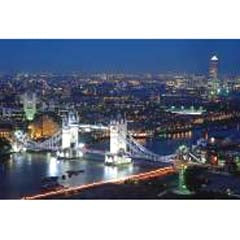 PUZZLE-TOWER BRIDGE AT NIGH NIGHT 1000PCS (GLOW IN DARK)