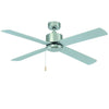 CEILING FAN 4 BLADE 52IN SWEEP 3 SPEED REVERSIBLE WHITE