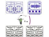 ROBO SPIDER MOTORIZED WITH 8LEGS {{1 GEAR BOX WITH ON/OFF SWITCH