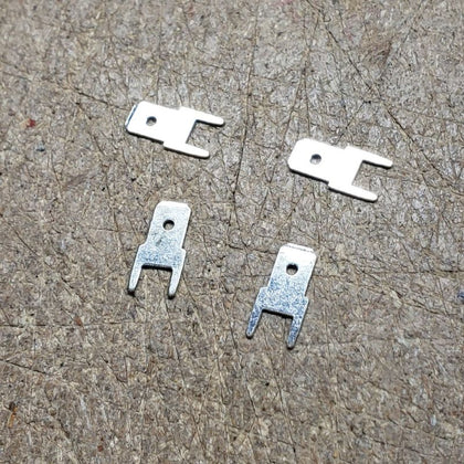QUICK CONN MALE 0.187IN PCST TH TINNED BRASS{{