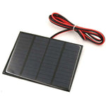 SOLAR PANEL 12V 125MA 3.25X4.5IN WITH WIRES