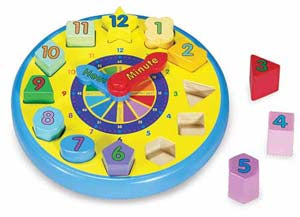 SHAPE SORTING CLOCK {{