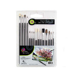 BRUSH PAINTING ASSORTED SIZES 15PCS SET