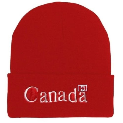 CANADA SOUVENIR WINTER HAT CANADA LOGO RED