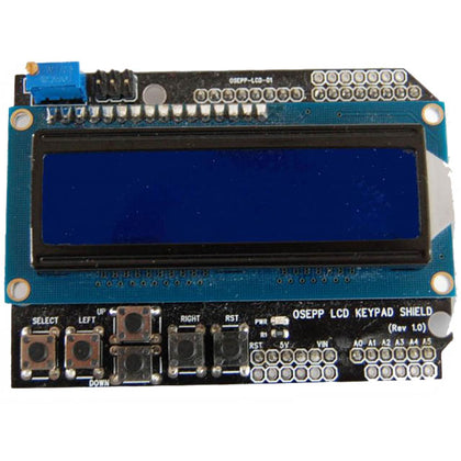 LCD DISPLAY & KEYPAD SHIELD 16X2 COMPATIBLE WITH ARDUINO BOARD
