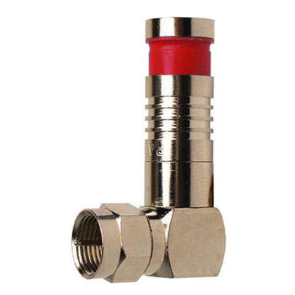 F PLUG RG59 COMPRESSION RIGHT ANGLE RED