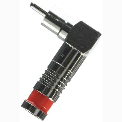 RCA PLUG RG59 COMPRESSION RED nickle plated