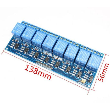 RELAY MODULE 8 CHANNEL IP 5VDC 10A WITH DRIVER