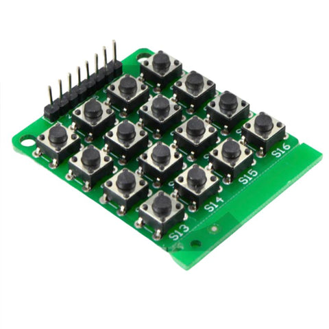 KEYPAD MODULE 4X4 WITH 8 PIN MALE HEADER