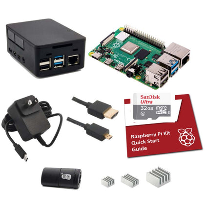 RASPBERRY PI4 B STARTER KIT 2GB {{WITH 32GB MICROSD RASPBIAN CAR