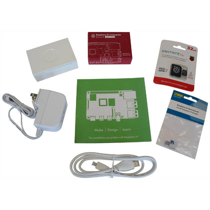 RASPBERRY PI4 B STARTER KIT 4GB 32GB MSD W/NOOBES PWR SUPP CASE