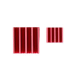 RASPBERRY PI 3/4 HEATSINK 2PCS/K 9X9X5MM & 14X14X7MM