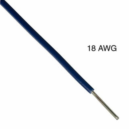 WIRE SOLID 18AWG 100FT BLUE TEW PVC FT1 6V 15C