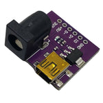 DC-DC CONVERTER IP USB MINI B OP 5/3.3V 0.5A BARREL 5-9V