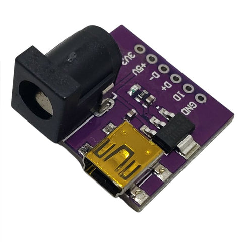 DC-DC CONVERTER IP USB MINI B OP 5/3.3V 0.5A BARREL 5-9V
