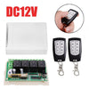 REMOTE CONTROL 4CH RELAY SWITCH 12V 433MHZ WITH 2 TRANSMITTERS