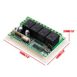 REMOTE CONTROL 4CH RELAY SWITCH 12V 433MHZ WITH 2 TRANSMITTERS