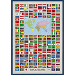 FLAGS OF THE WORLD POSTER {{26.75X38.5 INCHES