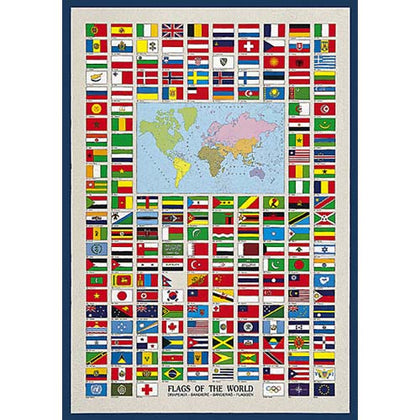 FLAGS OF THE WORLD POSTER 26.75X38.5 INCHES