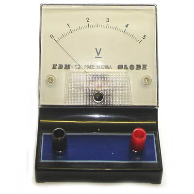 METER ANALOG BENCHTOP 0-5VDC DC VOLTMETER EDUCATIONAL