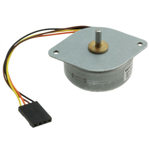 STEPPER MOTOR 12VDC 400MA DIA 3MM 0.1KG-CM 7.5DEG W/SIP SOCKET