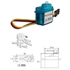 MOTOR SERVO 4.5-6V PLASTIC GEAR ANALOG MEDIUM