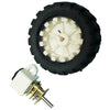 GEAR MOTOR WHEEL SET WITH 1.7IN WHEEL 6V 44MA 890RPM