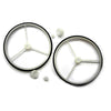 WHEEL SET SUPERLIGHT 2.5IN DIA FITS 3MM & 2MM AXLE WITH ADAPTER