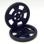 WHEEL PLASTIC 69MM DIA BLACK 7.62MM WIDE