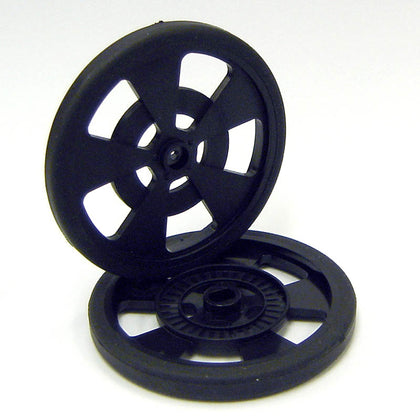 WHEEL PLASTIC 69MM DIA BLACK 7.62MM WIDE
