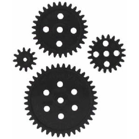 GEAR ECONOMY SET OF PLASTIC INCLUDES 10T 20T 30T 40T 4PCS/PK