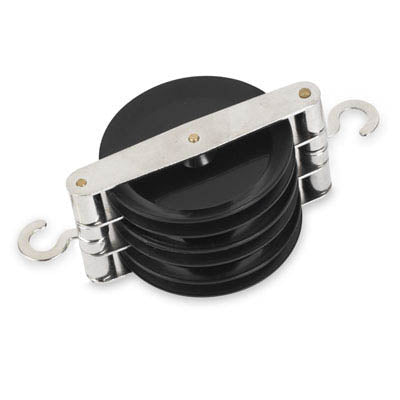 PULLEY TRIPLE PARALLEL W/METAL HOOKS