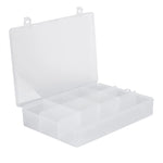 COMPONENT BOX 7.5X5X1.25IN CLEAR 9 COMPARTMENTS