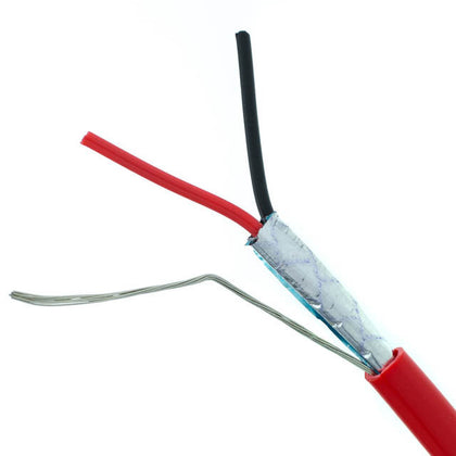 CABLE FIRE ALARM 18/2 SOL SHLD FPLR 500FT RED