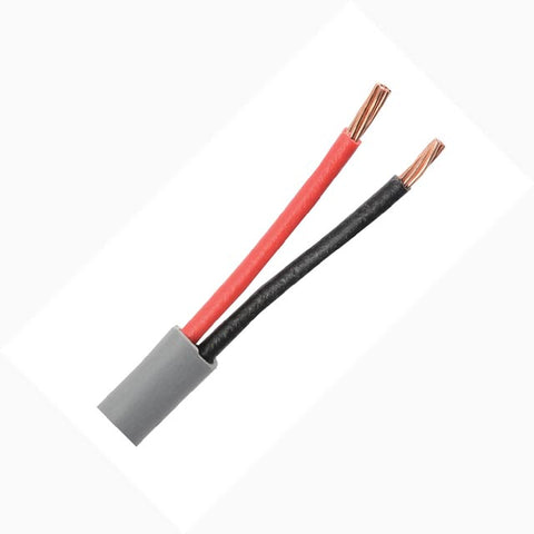 CABLE 2C 18AWG STR UNSH 300METER BLK/RED FT4 600V 105C GREY