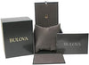BULOVA WOMEN'S BLACK LEATHER WATCH
