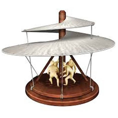 THE AERIAL SCREW LEONARDO DA VINCI MODEL KITS