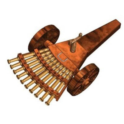 MULTI BARRELED CANNON LEONARDO DA VINCI MODEL KITS
