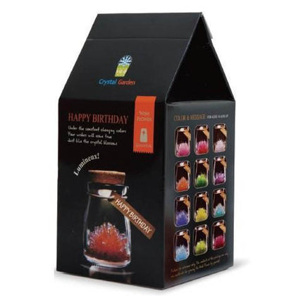 CRYSTAL GARDEN WISH FLOWER ASSORTED COLOR AND MESSAGE