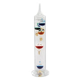 GALILEO THERMOMETER-14IN TALL WITH 5 FLOATING  SPHERES