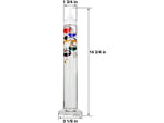 GALILEO THERMOMETER-14IN TALL WITH 5 FLOATING  SPHERES