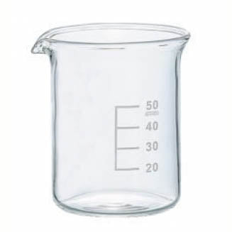 BEAKER 50ML CLEAR GLASS