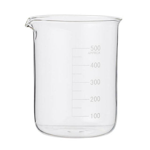 BEAKER 500ML CLEAR GLASS