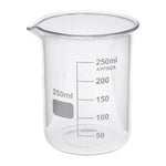 BEAKER 250ML CLEAR GLASS