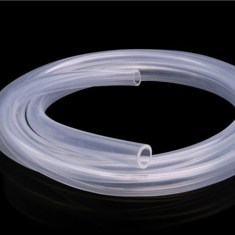 TUBING CLEAR SILICONE 8MM ID 10MM OD 3.28FT FOOD GRADE HOSE